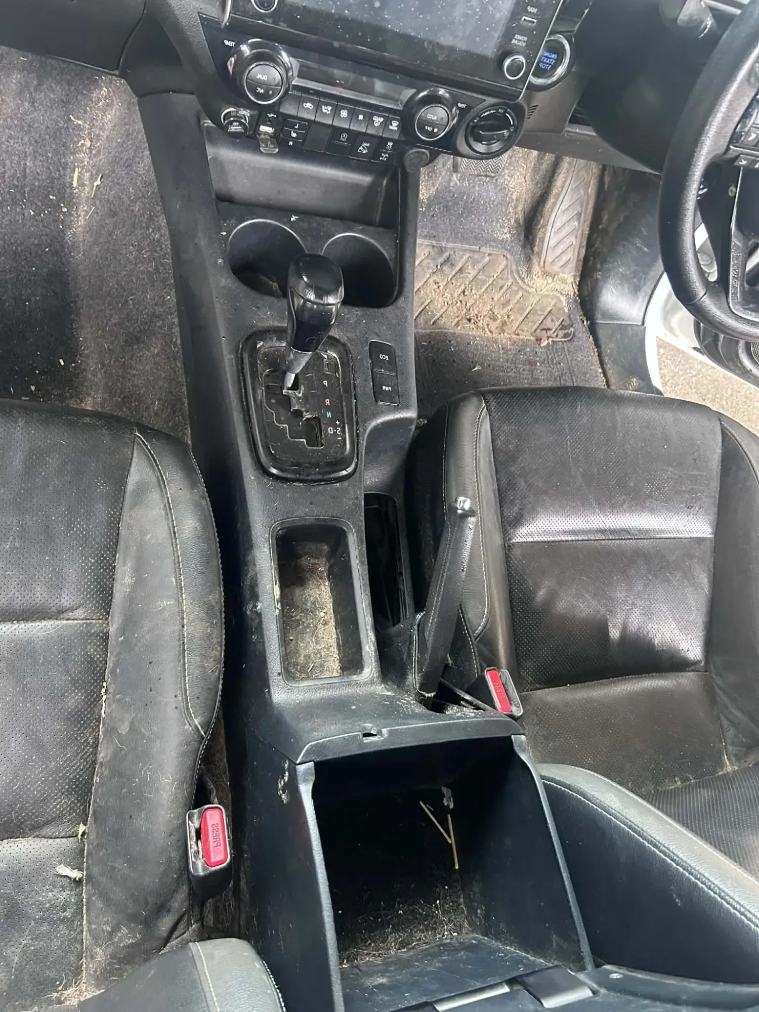 console centrale pick-up avant
